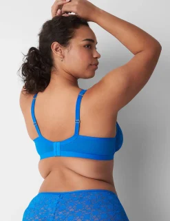 Sexy Bras^Lane Bryant Lace Unlined High Apex Bra Electric Blue