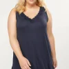 The Tee Shop^Lane Bryant Lace-Trim Swing Tank Night Sky