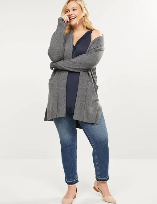 The Tee Shop^Lane Bryant Lace-Trim Swing Tank Night Sky
