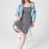 Casual^Lane Bryant Lace-Up A-Line Dress Zen Floral