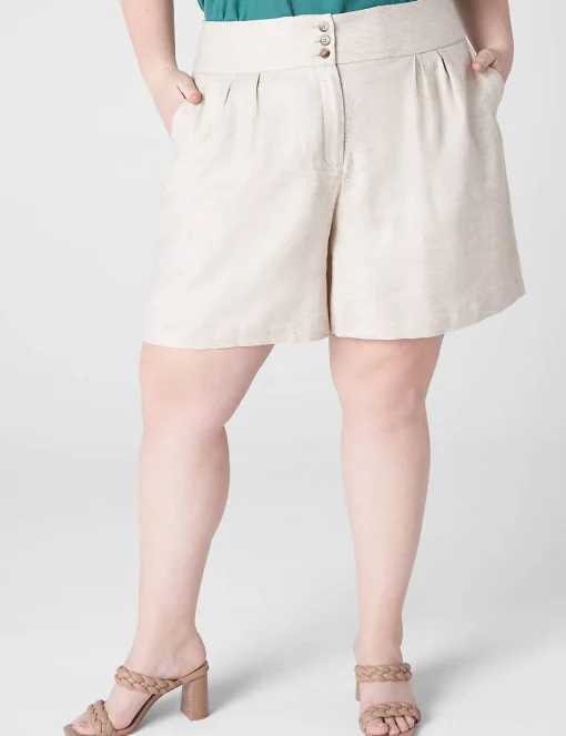 Shorts^Lane Bryant Linen City Short Flax Linen