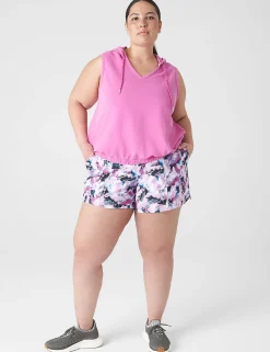 Livi Active Tops^Lane Bryant Livi Crop V-Neck French Terry Hoodie Fiji Flower
