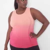 Livi Active Tops^Lane Bryant Livi Fitted Crew-Neck Seamless Tank Desert Flower