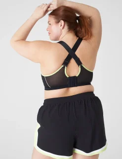 Sports Bras^Lane Bryant Livi High-Impact Wicking Underwire Sports Bra - Contrast Black