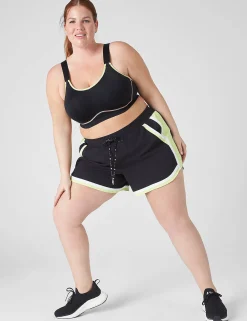 Sports Bras^Lane Bryant Livi High-Impact Wicking Underwire Sports Bra - Contrast Black