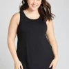 Livi Active Tops^Lane Bryant Livi High-Neck V-Back Tank Black