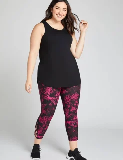 Livi Active Tops^Lane Bryant Livi High-Neck V-Back Tank Black