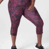Crops And Capris^Lane Bryant Livi High-Rise Livi Soft Capri Legging - Strappy Hem Lagos Tropical Print