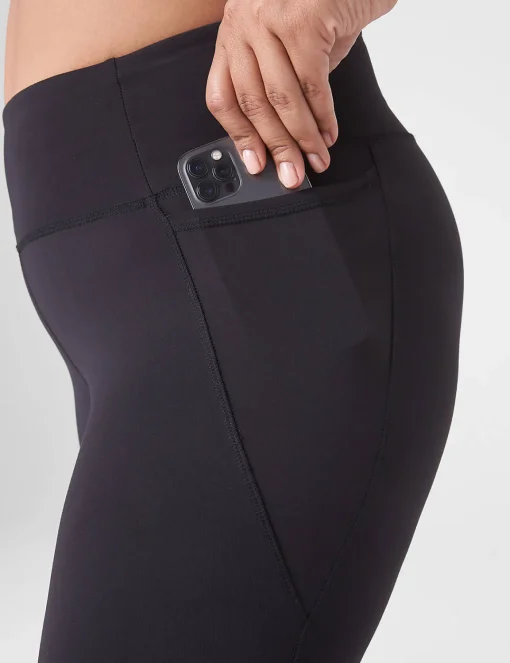 Crops And Capris^Lane Bryant Livi High-Rise Recycled Livi Soft Yoga Capri Black