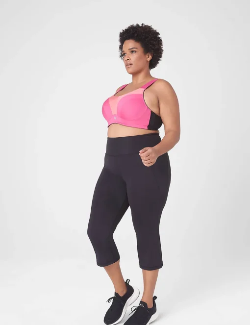 Crops And Capris^Lane Bryant Livi High-Rise Recycled Livi Soft Yoga Capri Black
