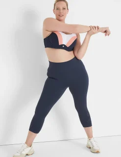 Crops And Capris^Lane Bryant Livi High-Rise Seamless Active Tights Blue Nights
