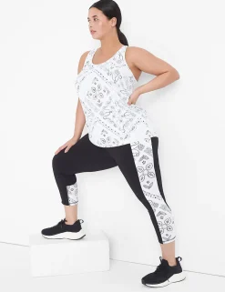Crops And Capris^Lane Bryant Livi High-Rise Wicking Capri Legging Bold Bandana