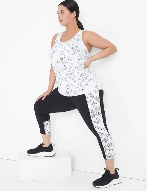 Crops And Capris^Lane Bryant Livi High-Rise Wicking Capri Legging Bold Bandana