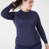 Swim Tops^Lane Bryant Livi Long-Sleeve Swim Rash Guard Maritime Blue