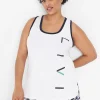 Livi Active Tops^Lane Bryant Livi Scoop-Neck Graphic Tank White
