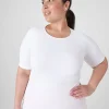 Livi Active Tops^Lane Bryant Livi Seamless Fitted Top White