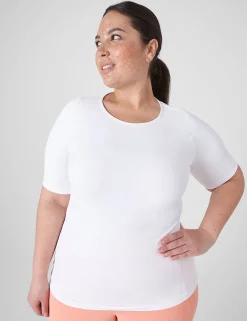 Livi Active Tops^Lane Bryant Livi Seamless Fitted Top White
