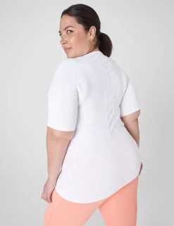 Livi Active Tops^Lane Bryant Livi Seamless Fitted Top White