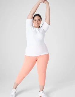 Livi Active Tops^Lane Bryant Livi Seamless Fitted Top White