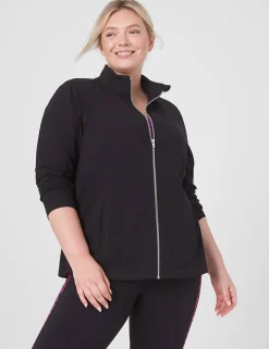 Jackets^Lane Bryant Livi Signature Stretch Long-Sleeve Performance Jacket Black