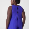 Livi Active Tops^Lane Bryant Livi Soft Back-Detail Recycled Tank Blueberry