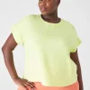 Livi Active Tops^Lane Bryant Livi Soft Crew-Neck Recycled Tee Sunny Lime