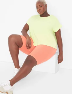 Livi Active Tops^Lane Bryant Livi Soft Crew-Neck Recycled Tee Sunny Lime