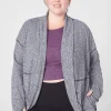Livi Active Tops^Lane Bryant Livi Soft Marl Cocoon Overpiece Black