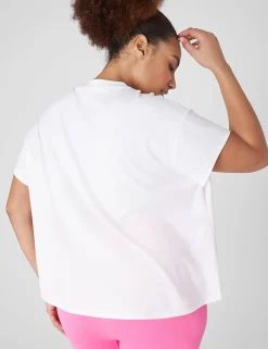 Livi Active Tops^Lane Bryant Livi Soft V-Neck Recycled Tee White
