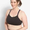 Sports Bras^Lane Bryant Livi Soft Wireless Low-Impact Sports Bra - Strappy Back Black