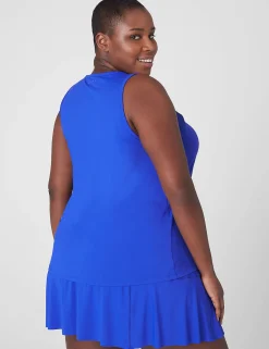 Livi Active Tops^Lane Bryant Livi Wicking Cut-Out Detail Tank Blueberry