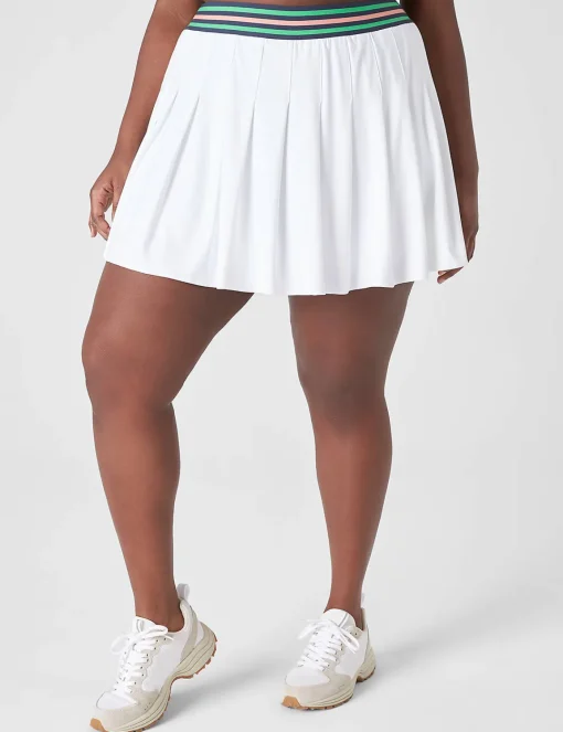 Shorts^Lane Bryant Livi Wicking Pleated Skort White