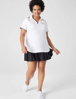 Shorts^Lane Bryant Livi Wicking Pleated Skort Black