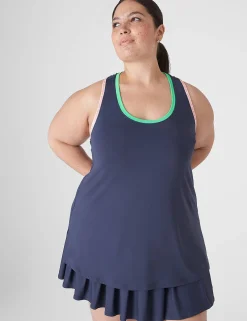Livi Active Tops^Lane Bryant Livi Wicking Scoop-Neck Tank Blue Nights