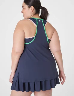 Livi Active Tops^Lane Bryant Livi Wicking Scoop-Neck Tank Blue Nights