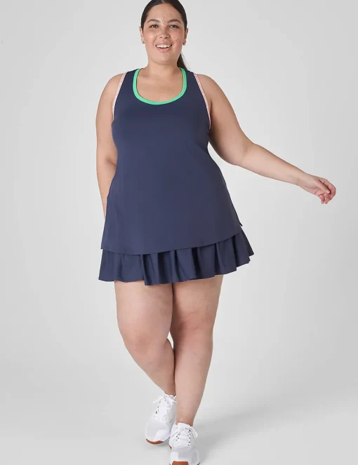 Livi Active Tops^Lane Bryant Livi Wicking Scoop-Neck Tank Blue Nights