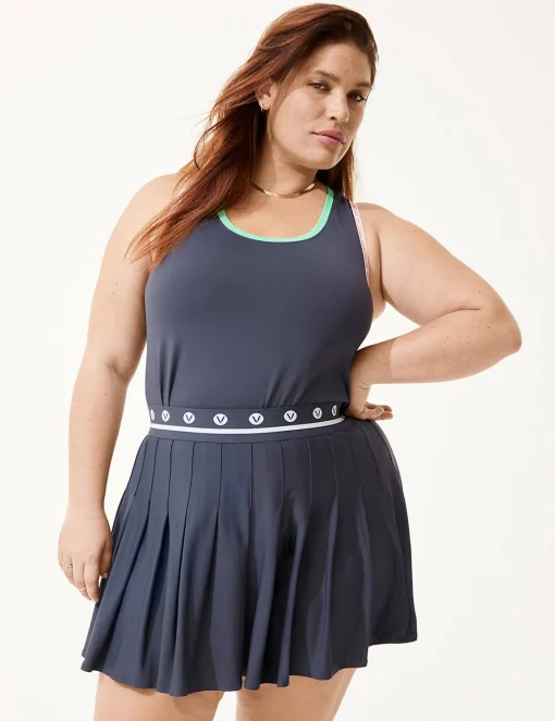 Livi Active Tops^Lane Bryant Livi Wicking Scoop-Neck Tank Blue Nights
