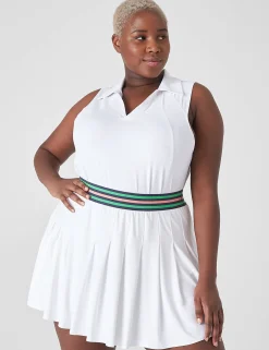 Livi Active Tops^Lane Bryant Livi Wicking Sleeveless Performance Polo White