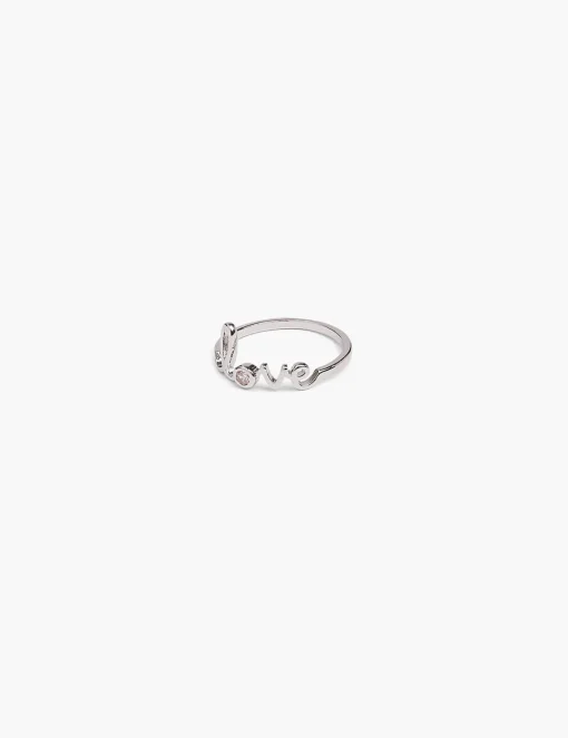 Whimsy^Lane Bryant Love Ring Silver