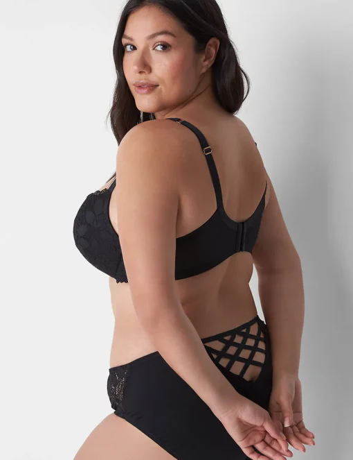 Plunge Bras^Lane Bryant Max Boost Plunge Bra Black