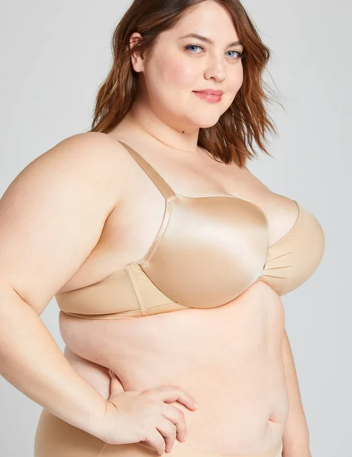 Plunge Bras^Lane Bryant Max Boost Plunge Bra Cafe