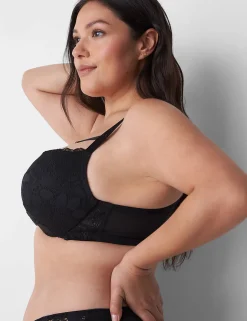 Plunge Bras^Lane Bryant Max Boost Plunge Bra Black