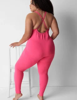 Sleep Separates^Lane Bryant Microfiber Jumpsuit Pink Glow