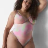 Bodysuits & Playsuits^Lane Bryant Microfiber Strappy Bodysuit Shy Dye
