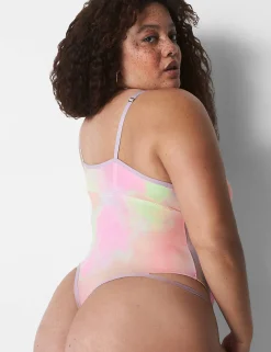 Bodysuits & Playsuits^Lane Bryant Microfiber Strappy Bodysuit Shy Dye