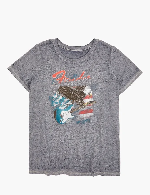 Knit Tops^Lane Bryant Modern Americana Fender Graphic Tee Blue Nights