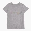 Knit Tops^Lane Bryant Modern Beautiful Embroidered Graphic Tee Medium Heather Grey