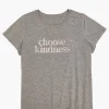 Knit Tops^Lane Bryant Modern Crew-Neck Choose Kindness Graphic Tee Medium Heather Grey