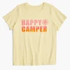 The Tee Shop^Lane Bryant Modern Happy Camper Sunset Graphic Tee Pastel Yellow