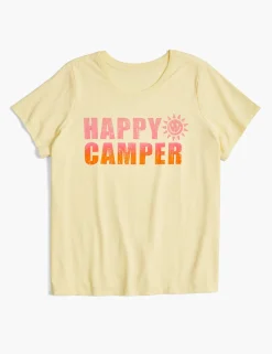 The Tee Shop^Lane Bryant Modern Happy Camper Sunset Graphic Tee Pastel Yellow